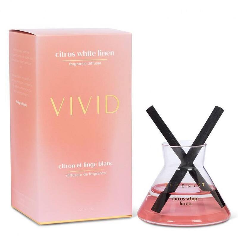 Citrus White Linen Modern Reed Diffuser