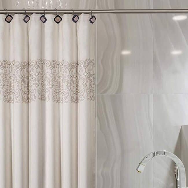 Creative Scents Dahlia Brown Shower Curtain Hooks - Set of 12