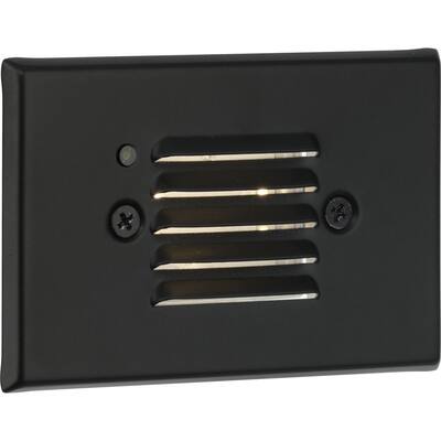 LED Indoor Outdoor Black Integrated LED Wall or Step Light - 4.83 in x 1.5 in x 3.08 in