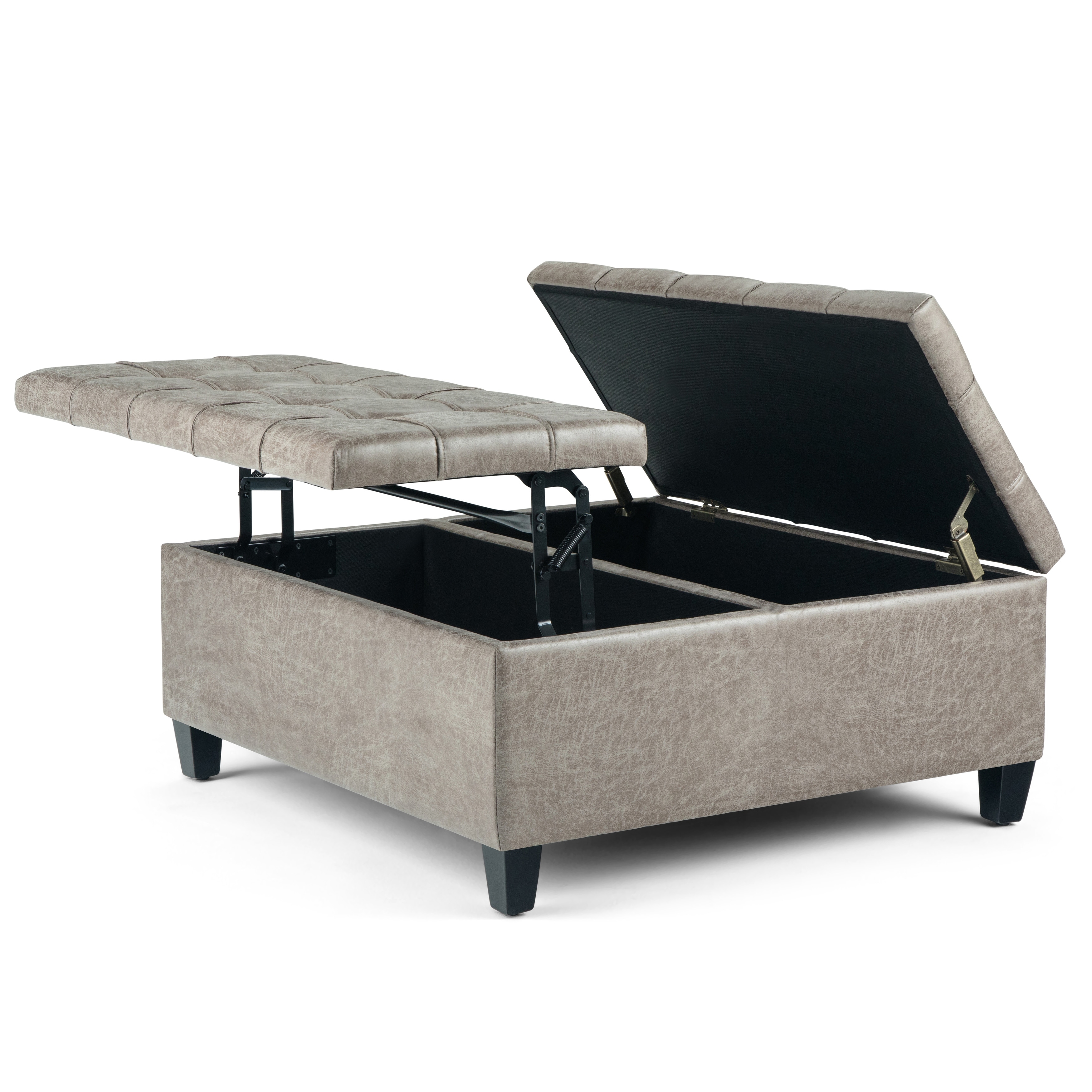 Wyndenhall elliot 36 inch wide traditional square cheap table ottoman