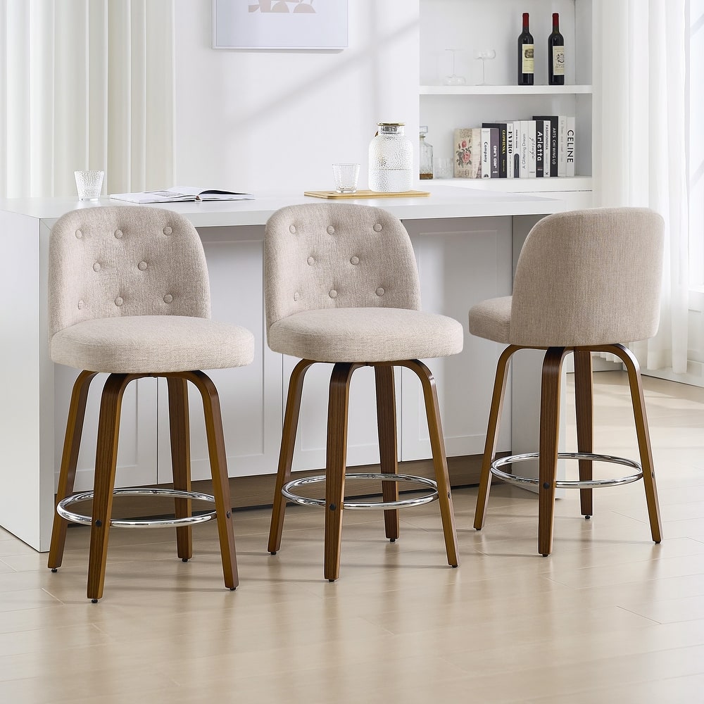 26"/29" Swivel Bar Stools/ Counter Stool with Bentwood Legs