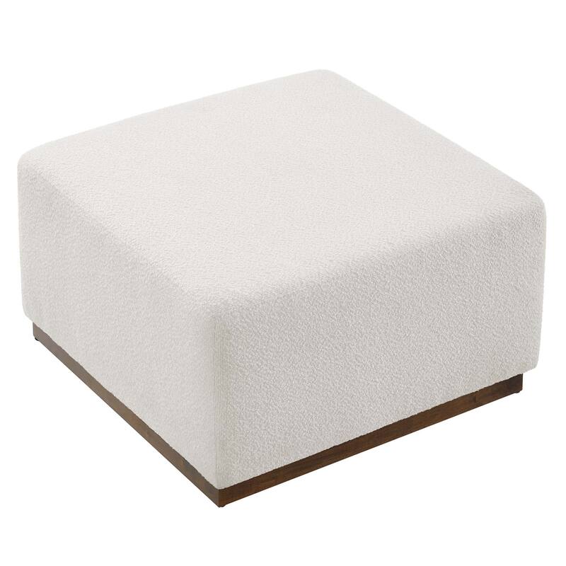 Tilden 17"/28" Square Boucle Upholstered Ottoman