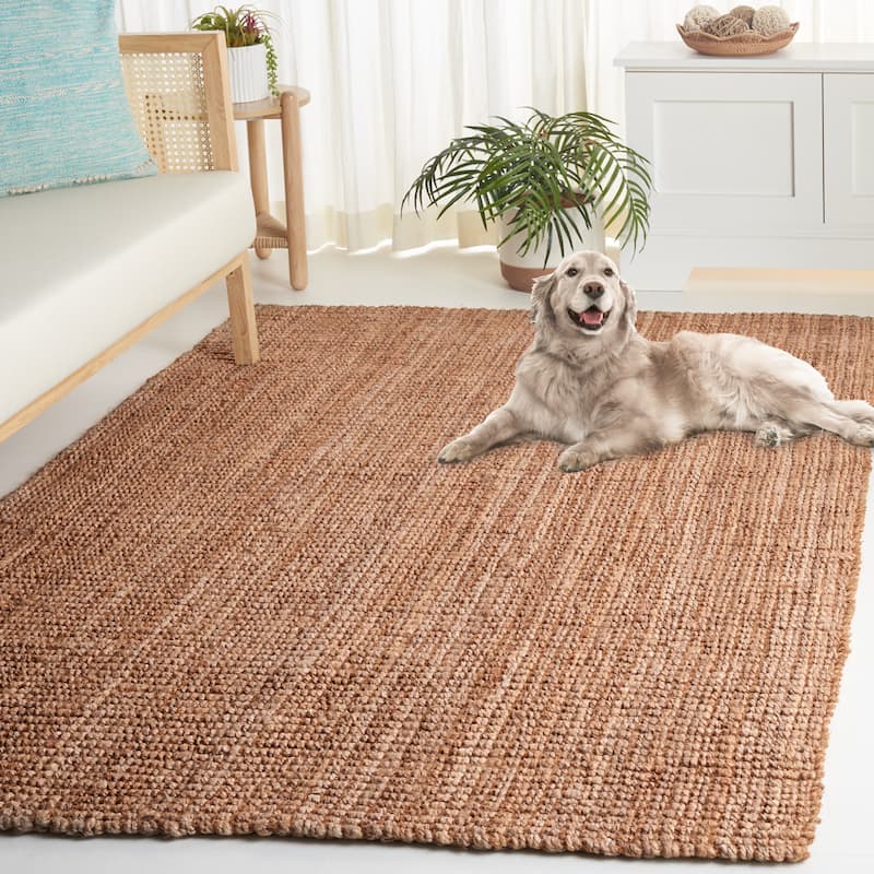SAFAVIEH, Handmade Natural Fiber Rihanna Casual Jute Rug - 8' x 10' - Natural