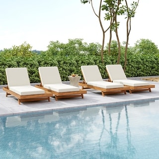 Christopher Knight Home- Michael Thompson Outdoor Acacia Chaise