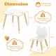 preview thumbnail 3 of 7, Gymax Kids Table & Chairs Set Children Multi-Activity Desk &