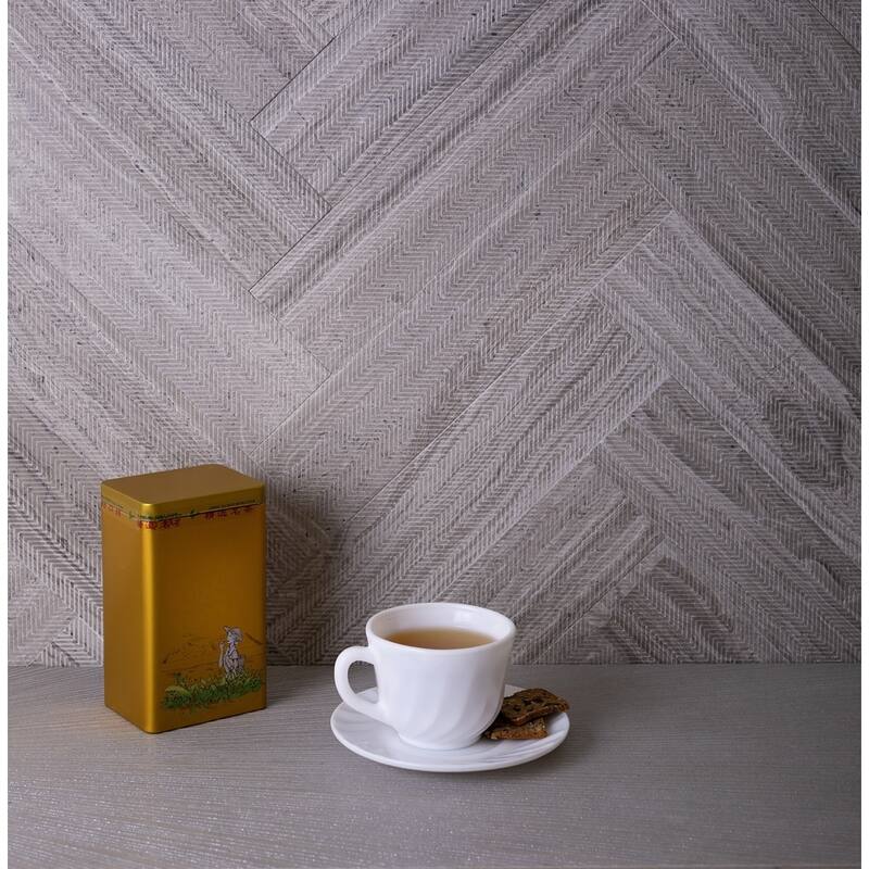 Artisana 3x12 in. Textured Etched Linear Wave Elongated Subway Wall and Floor Tile (5 sq ft/case, 20-Pack)