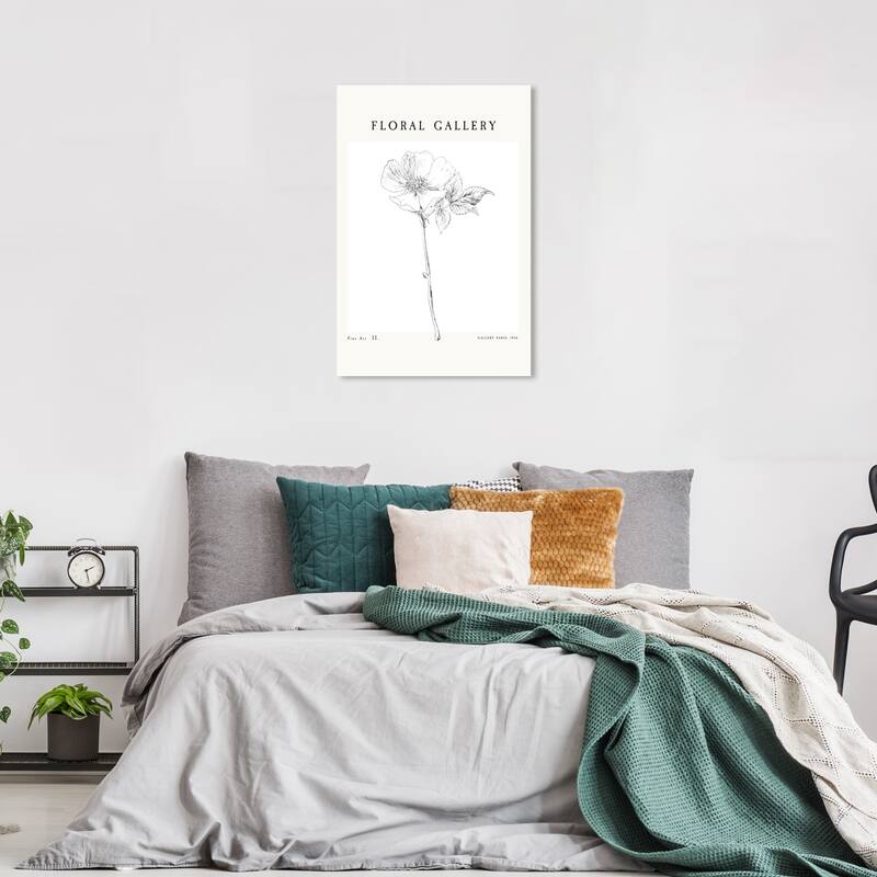 Wynwood Studio Canvas Floral and Botanical Floral Gallery Art Piece White and Modern & Contemporary Wall Art Canvas Print - 36 x 24