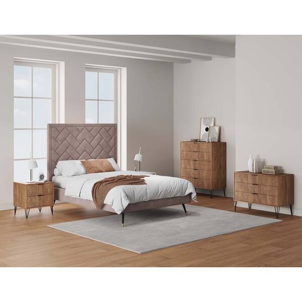 Manhattan Comfort3-Piece DUMBO Modern 5-Drawer Tall Dresser, DUMBO Modern 10-Drawer Double Tall Dresser, and DUMBO Modern Nightstand 2.0 in Black Manhattan Comfort3-Piece DUMBO Modern 5-Drawer Tall Dresser, DUMBO Modern 10-Drawer Double Tall Dresser, and DUMBO Modern Nightstand 2.0 in Black