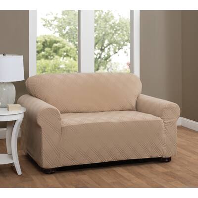 Stretch Sensations Stretch Double Diamond Loveseat Slipcover