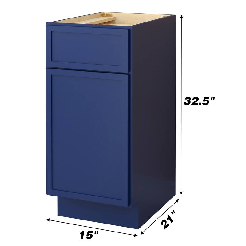 Vanity Art 15" Freestanding Single Base Storage Cabinet with Soft Close Door