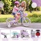 preview thumbnail 8 of 8, Gymax 14'' Kids Bike Toddler Bicycle w/ Training Wheels Hand & Coaster - Purple
