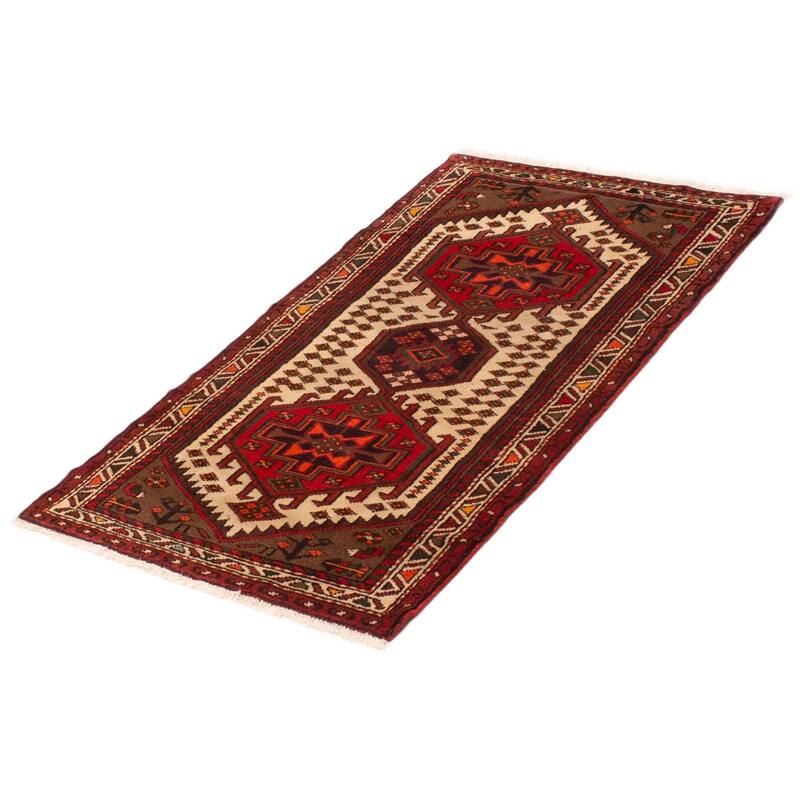 ECARPETGALLERY Hand-knotted Andelz Cream Wool Rug - 2'10 x 5'4