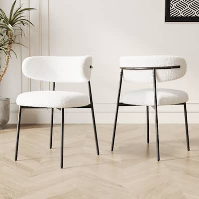 Parsons Chair Velvet Dining Chairs Set of 2, Modern Dining Chairs with Metal Legs, Side Chair Upholstered Chair