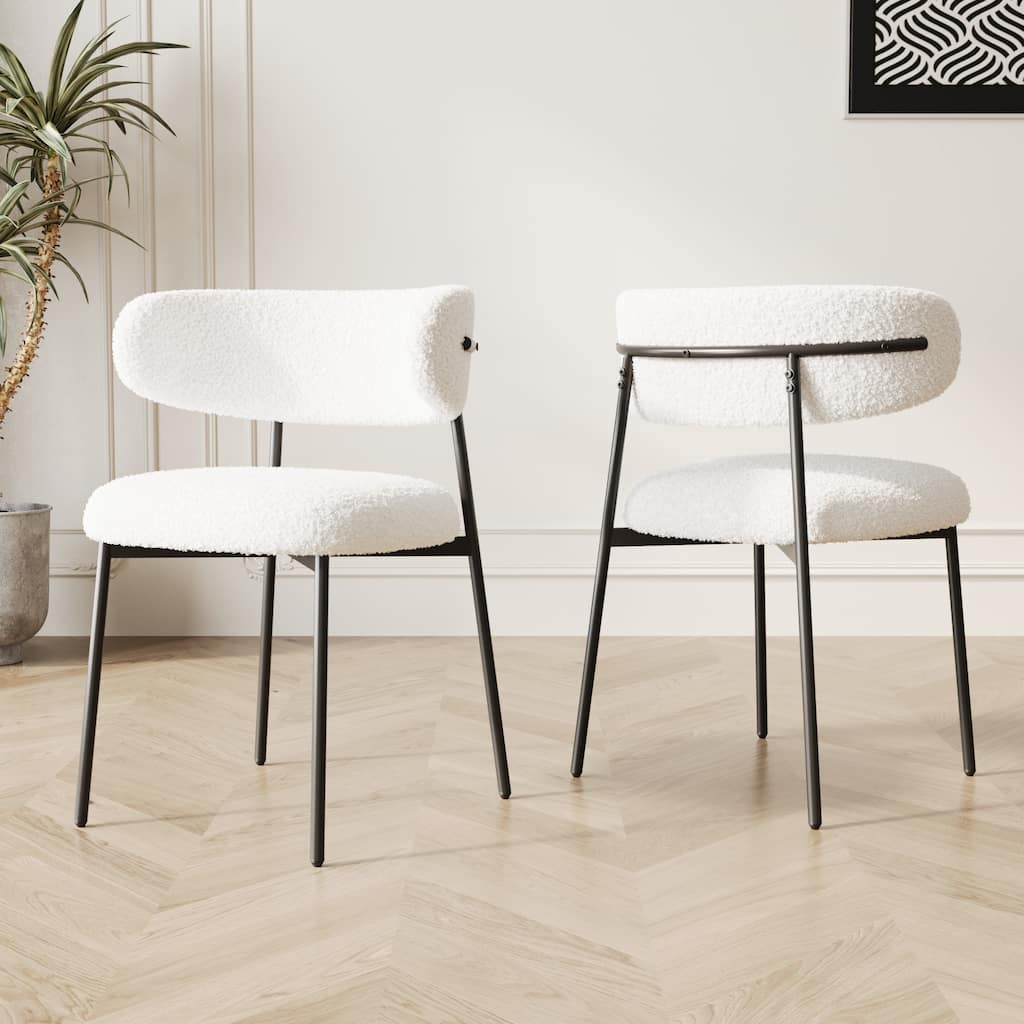 Parsons Chair Velvet Dining Chairs Set of 2, Modern Dining Chairs with Metal Legs, Side Chair Upholstered Chair