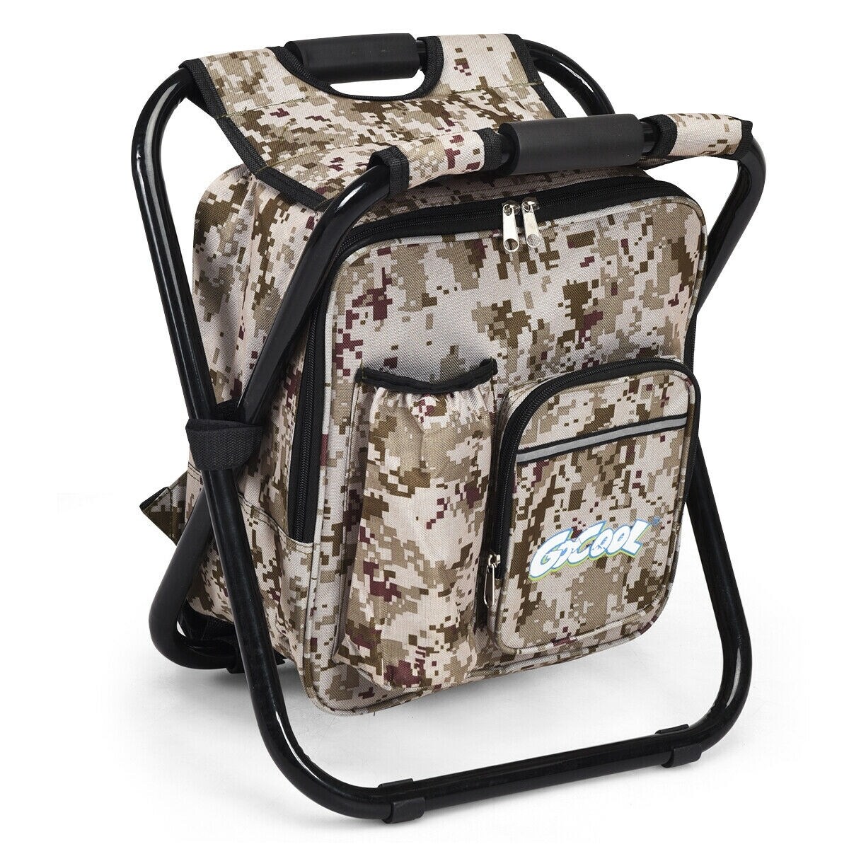camo backpack chair