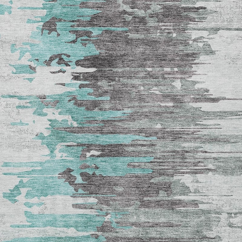 HomeRoots Abstract Transitional Rectangle Outdoor Rug