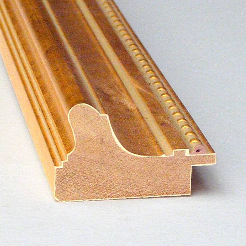 Townhouse Gold Wood Framed White Corkboard Bulletin Board