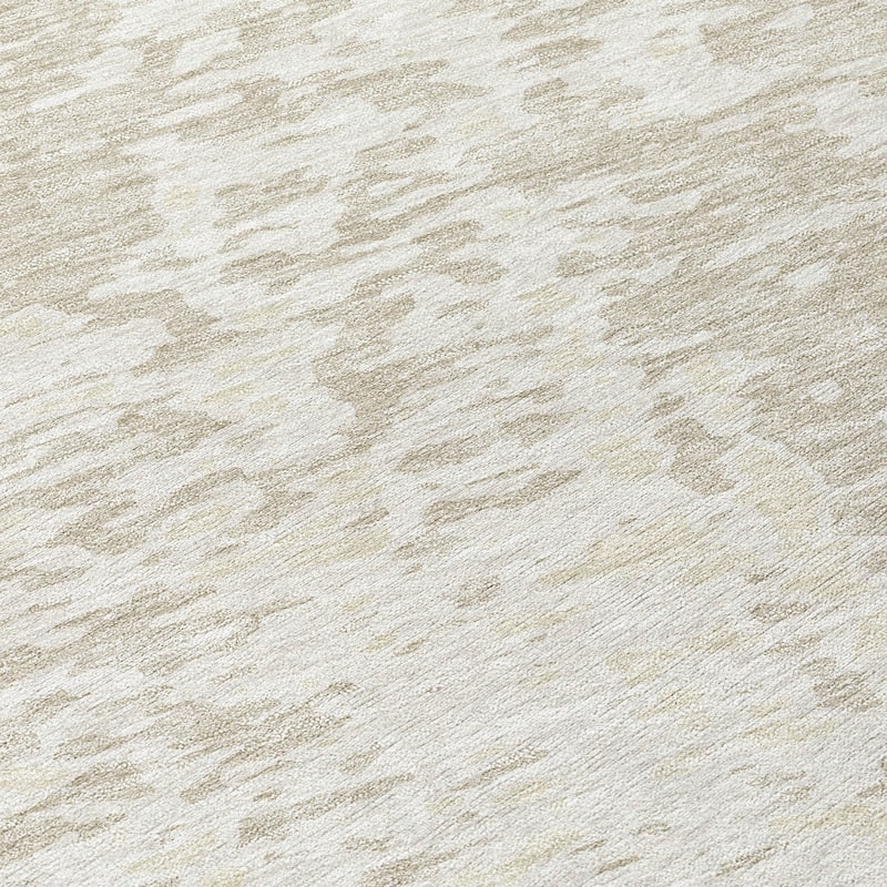 Machine Washable Indoor/ Outdoor Modern Abstract Chantille Rug
