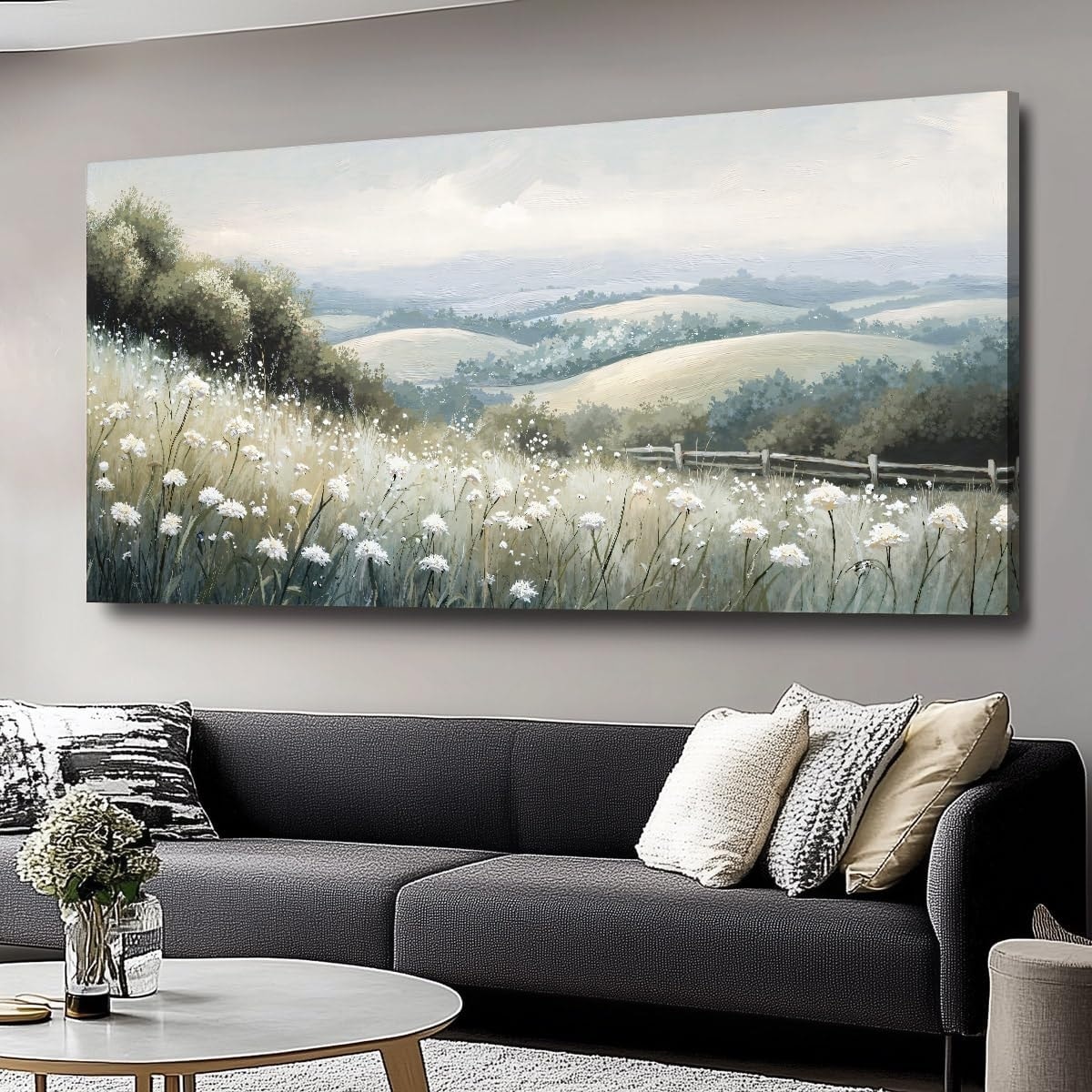 Sea of Flowers Canvas Wall Art