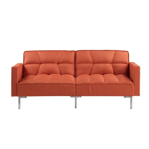 Merax Linen Upholstered Modern Sofa Bed for Compact Living Space