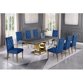 Kenzo 9 piece dining set gold clearance