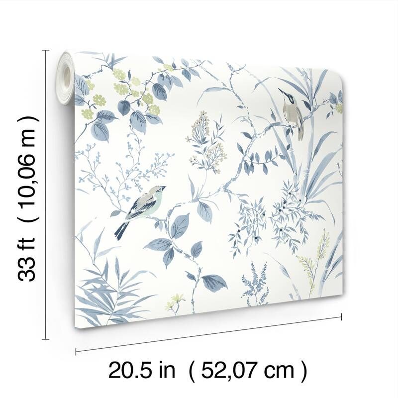 Chesapeake Imperial Garden Blueberry Botanical Wallpaper