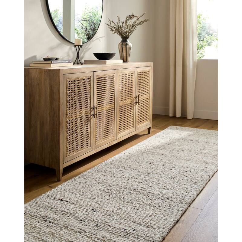 Livabliss Farmhouse Passion Solid Area Rug - 3' x 10' - Tan