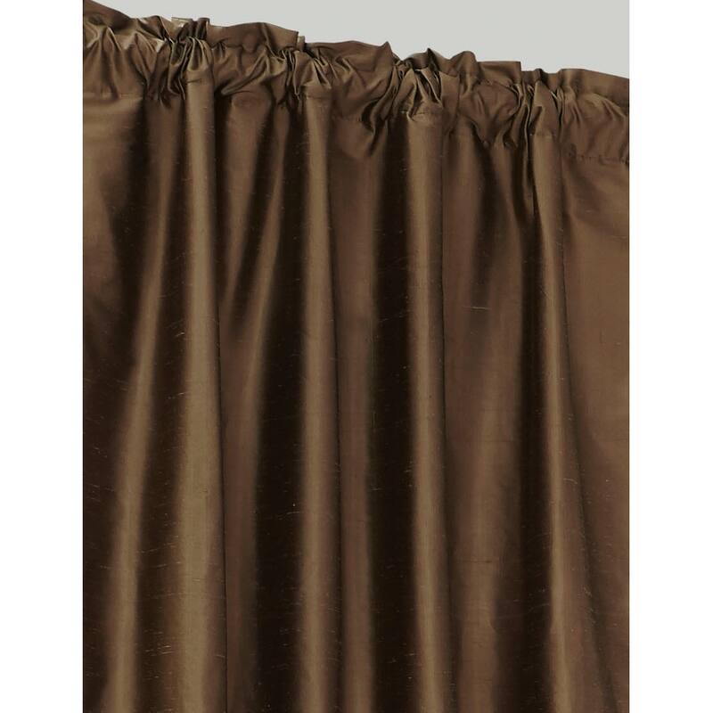 Dupioni Silk Rod Pocket 96-inch Curtain Panel - 42 x 96