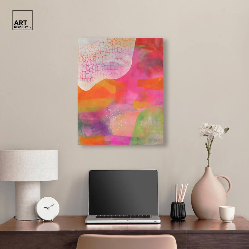 Garnet Gleam III Canvas by Art Remedy, Gallery Wrapped
