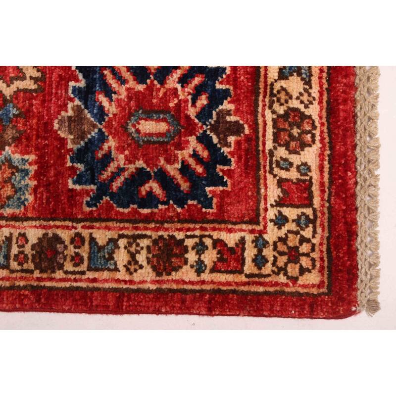 ECARPETGALLERY Hand-knotted Aryana Red Wool Rug - 5'8 x 7'10