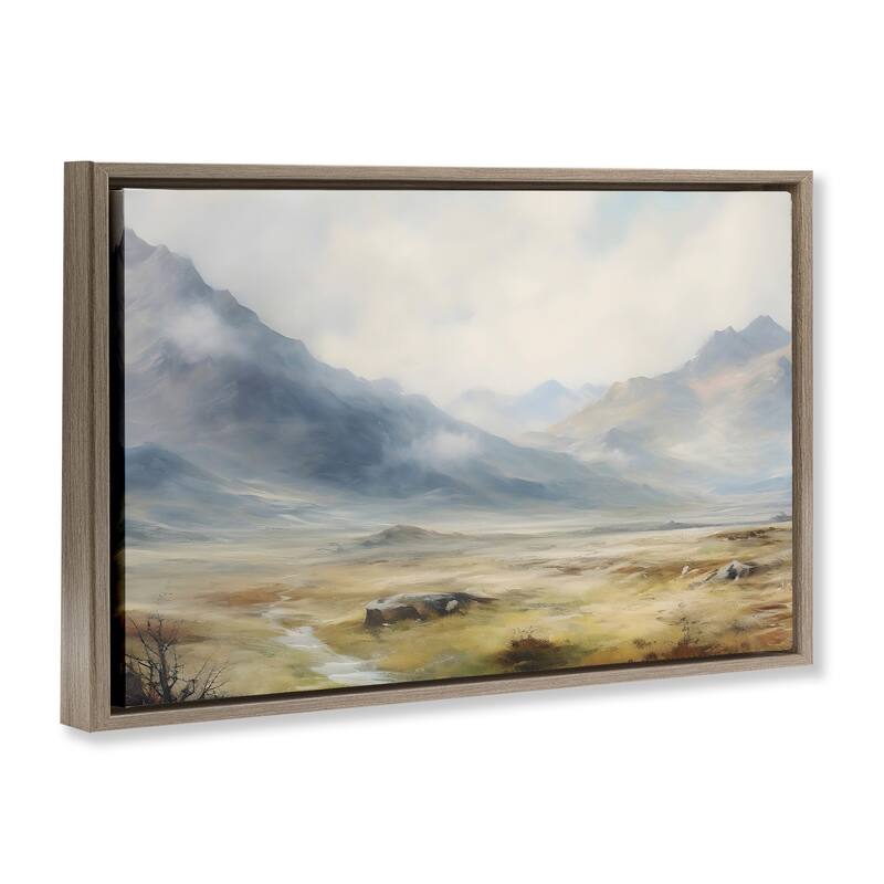 Stupell Faded Mountain Secrets Framed Floater Canvas Wall Art Design By Franklyn Gregory