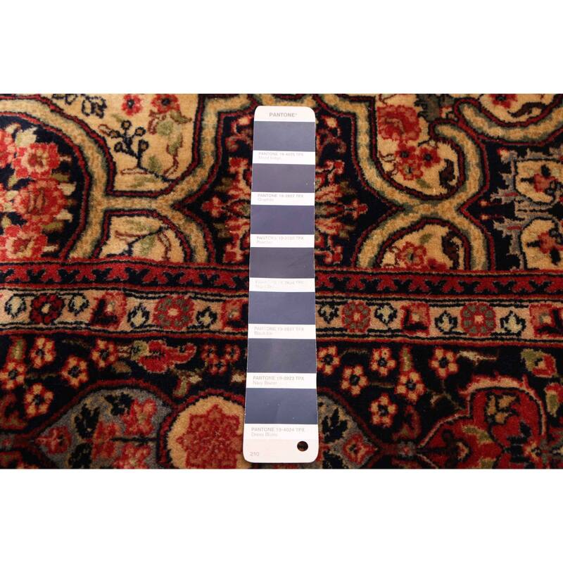 ECARPETGALLERY Hand-knotted Mirzapur Dark Navy Wool Rug - 4'8 x 6'8