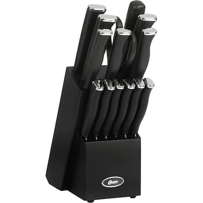 15 Piece Stainless Steel Blade Cutlery Set in Black