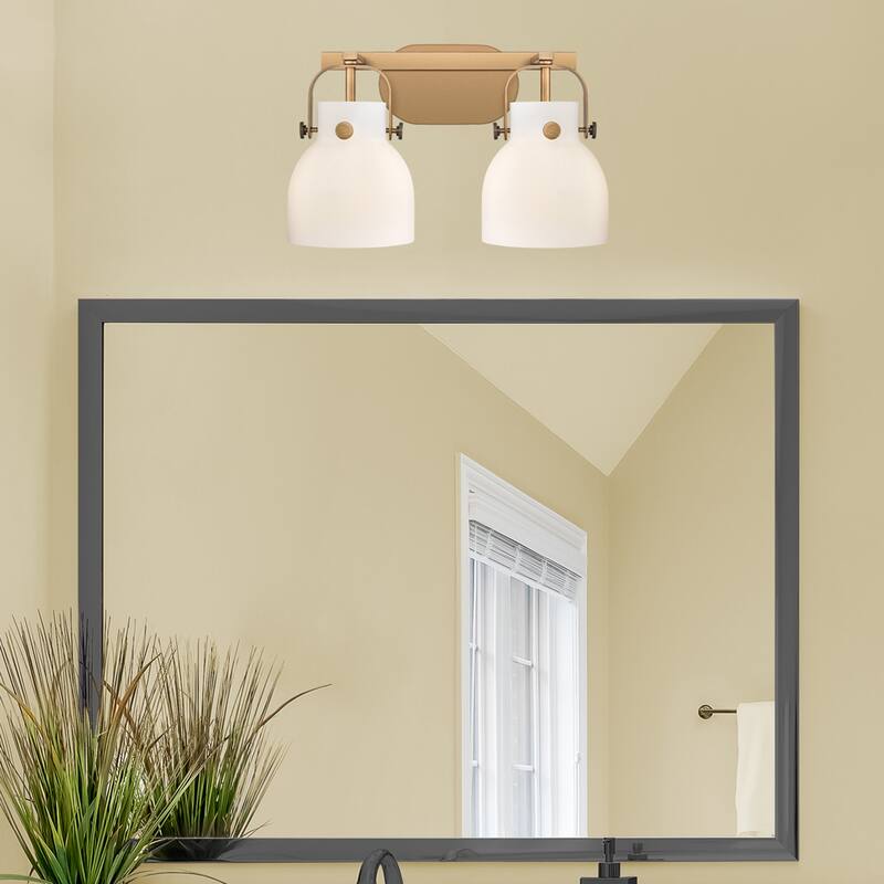 Innovations Lighting 423-2W-10-17 Pilaster II Bell Vanity Pilaster II