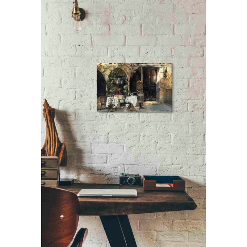Epic Graffiti 'Meeting at the Cafe' by Marilyn Hageman, Canvas Wall Art