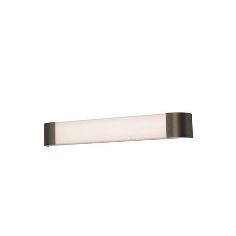 Allen 4-feet Oil-Rubbed Bronze LED Vanity, White Acrylic Shade