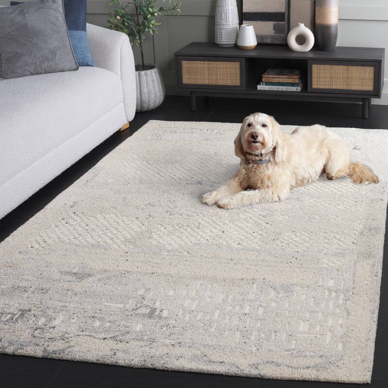SAFAVIEH Handmade Harvest Akiko Modern Contemporary Wool Rug