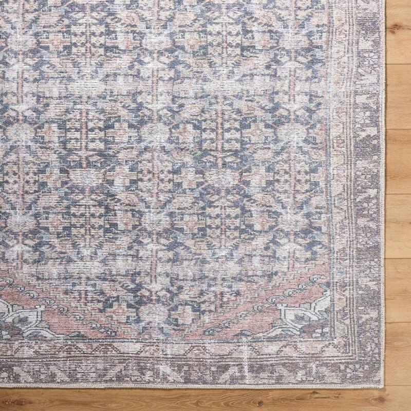 Livabliss Vinny Traditional Border Indoor/Outdoor Area Rug