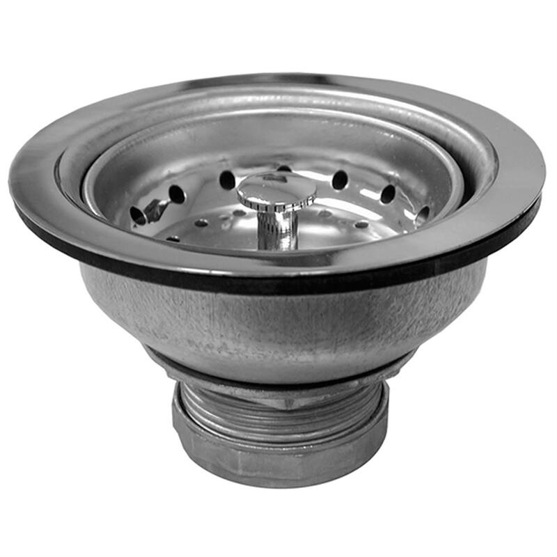 Jones Stephens S14006 Stainless Steel Basket Strainer with Shallow Cup - Stainless Steel