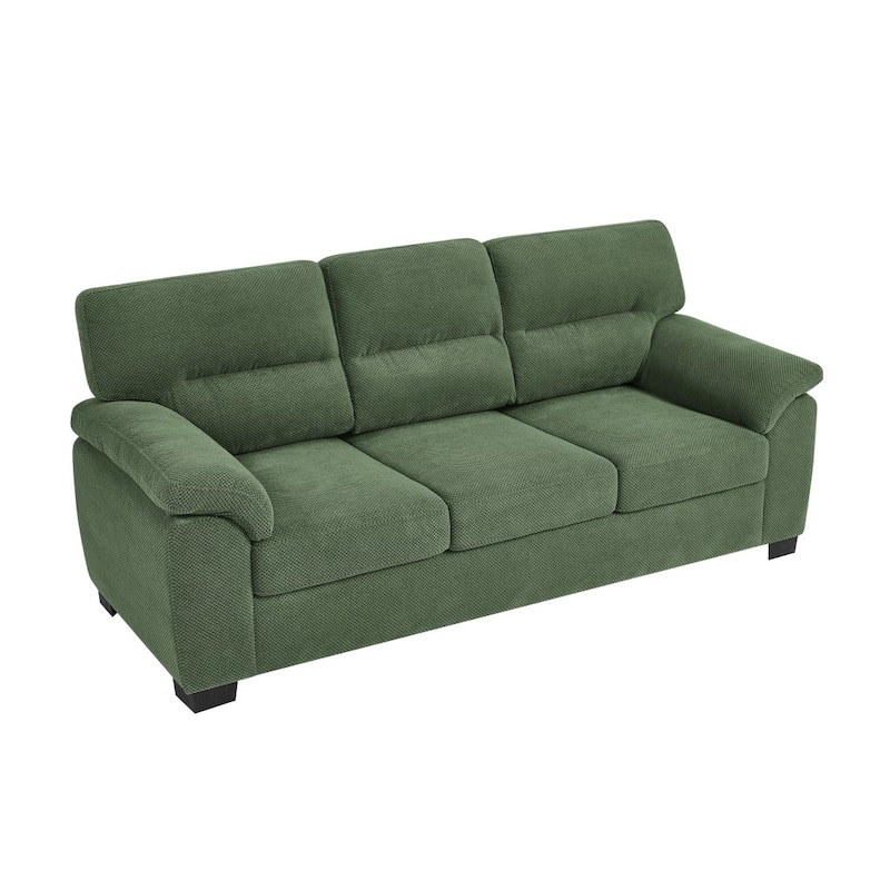 81" Modern Textured Fabric 3-Seater Sofa