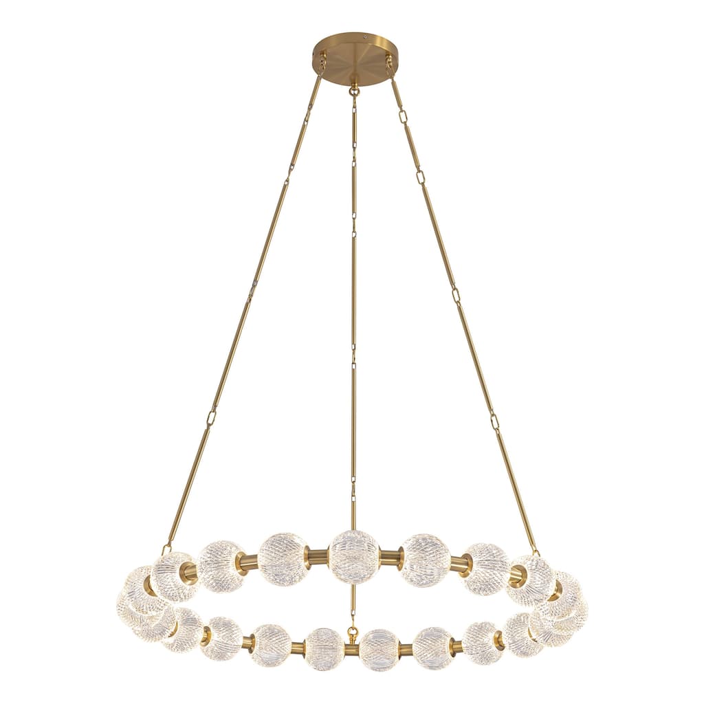 Alora Lighting CH321041-UNV-010 Marni 42" Wide LED Ring Chandelier