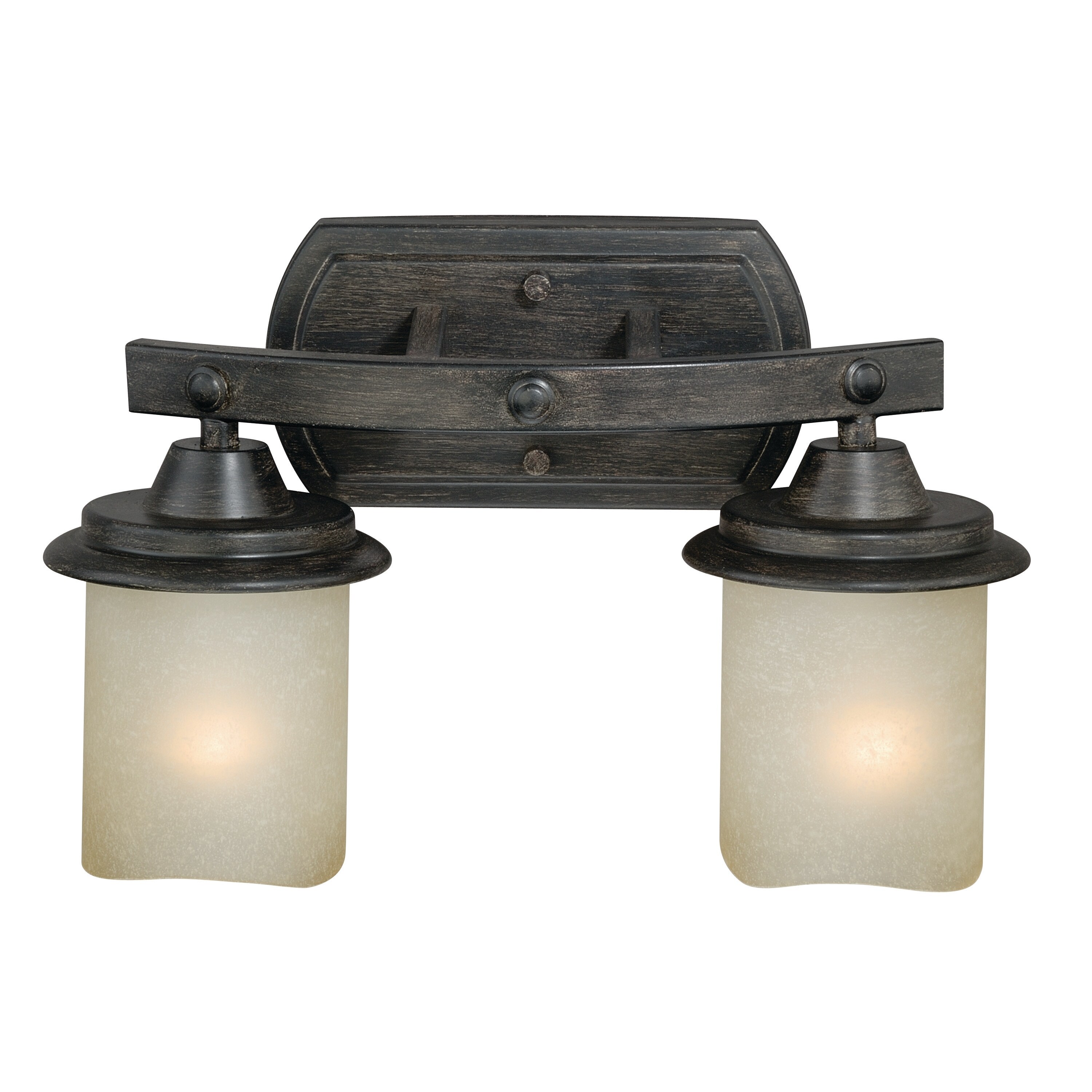 Halifax 2 Light Bronze Rustic Bathroom Vanity Fixture 14 In W X 875 In H X 75 In D Overstock 20907430