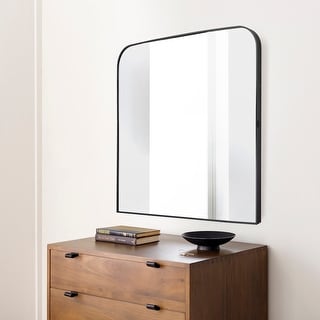 Artistic Weavers Aranya Modern Aluminum Squared Arch Mirror - 36"H x 35"W x 1.1"D