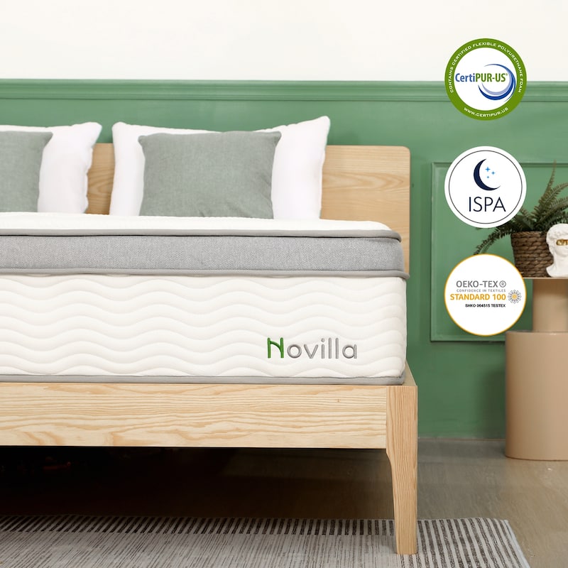 Novilla 10-inch Cooling Gel Medium Hybrid Innerspring Mattress