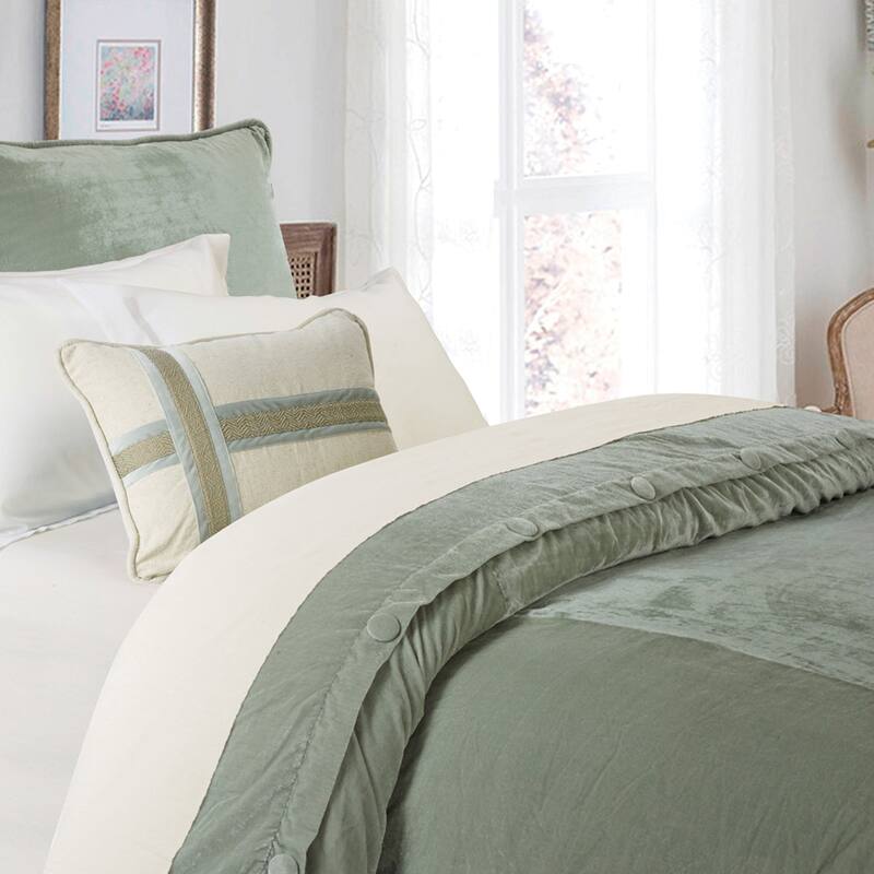 HiEnd Accents Arlington Velvet Duvet Cover, 1PC - King