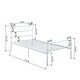 preview thumbnail 12 of 10, Simlife Easy to Set -up Twin/Full/ Queen Metal Bed Frame White