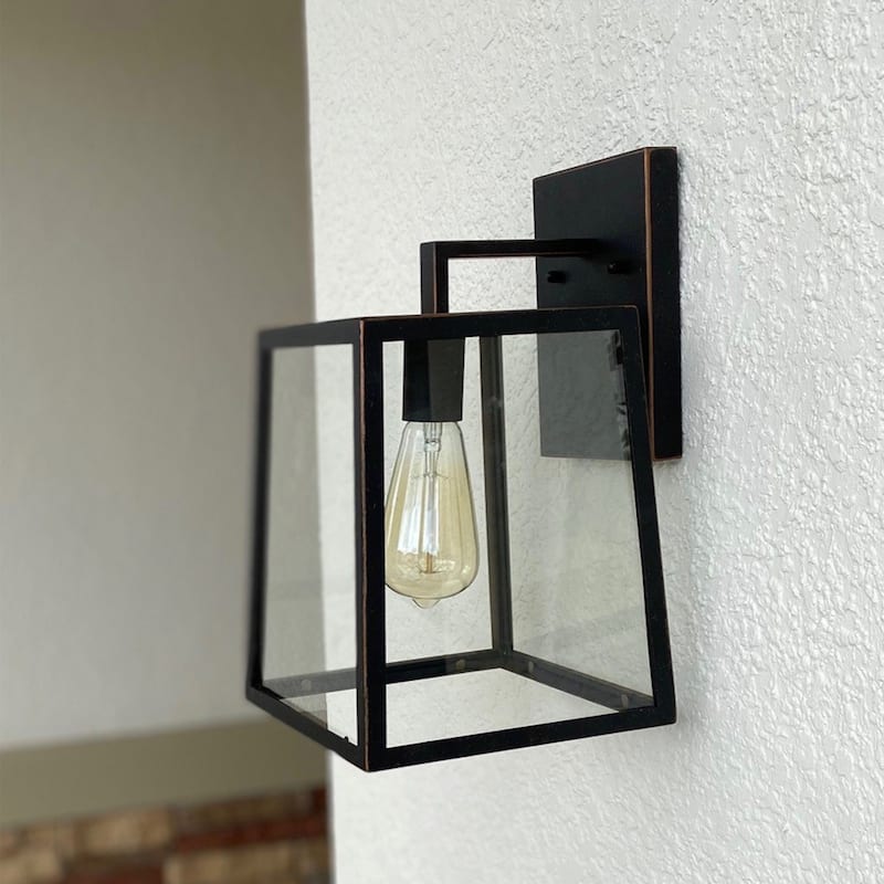 Trey 1 Light Outdoor Wall Mounted Lighting - 8W x 9L x 13H in.