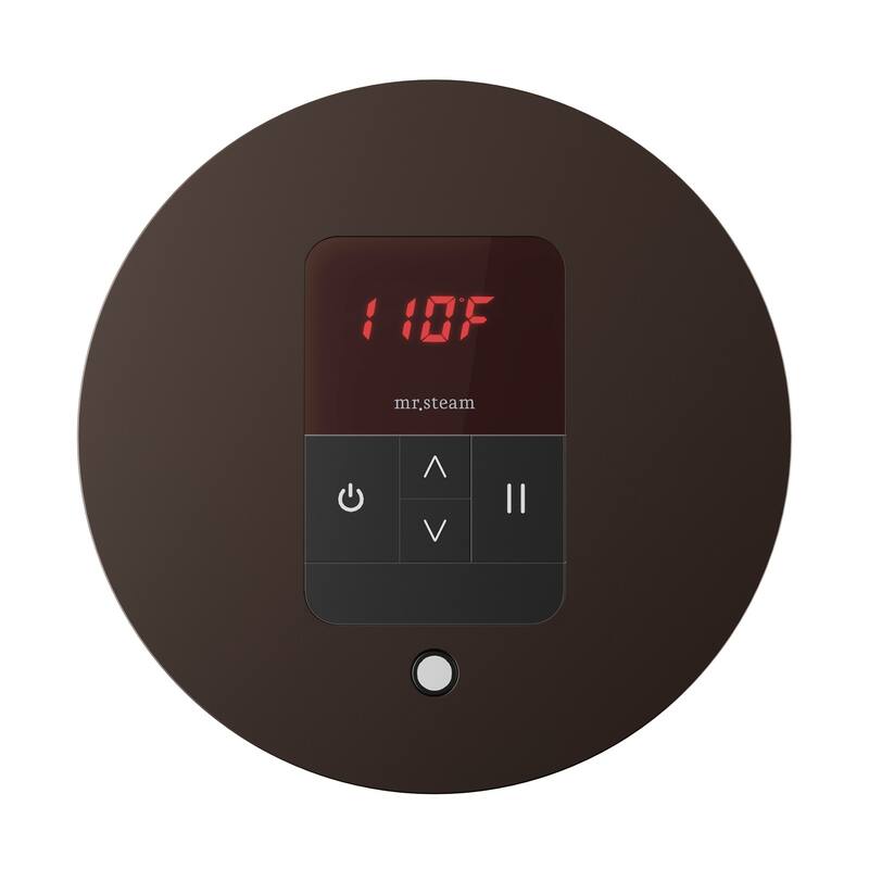 Mr Steam ITRD Itempo Round Steam Shower Control and Steamhead - Oil-Rubbed Bronze