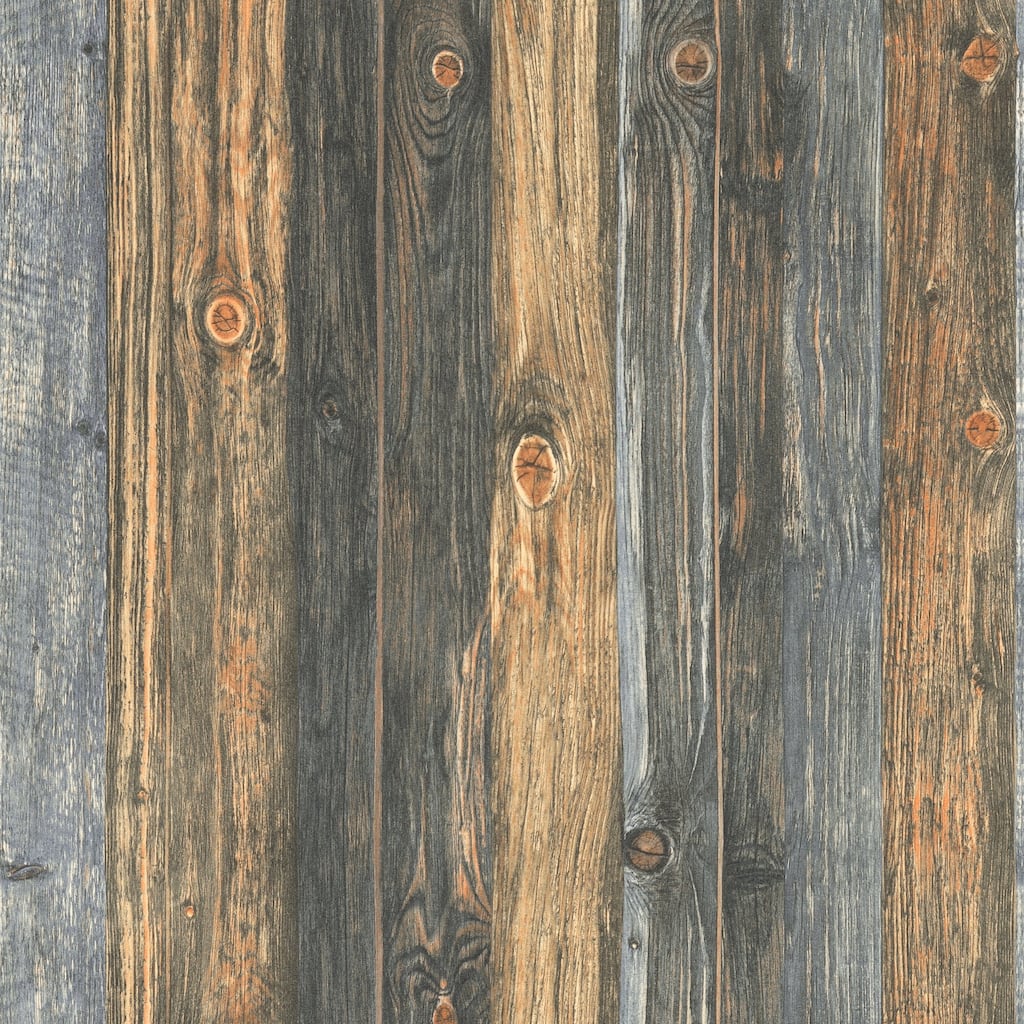 Galerie Wallcoverings Woods and Wicker Collection Wood Knots Effect Matte Finish Vinyl on Non-woven Wallpaper Roll