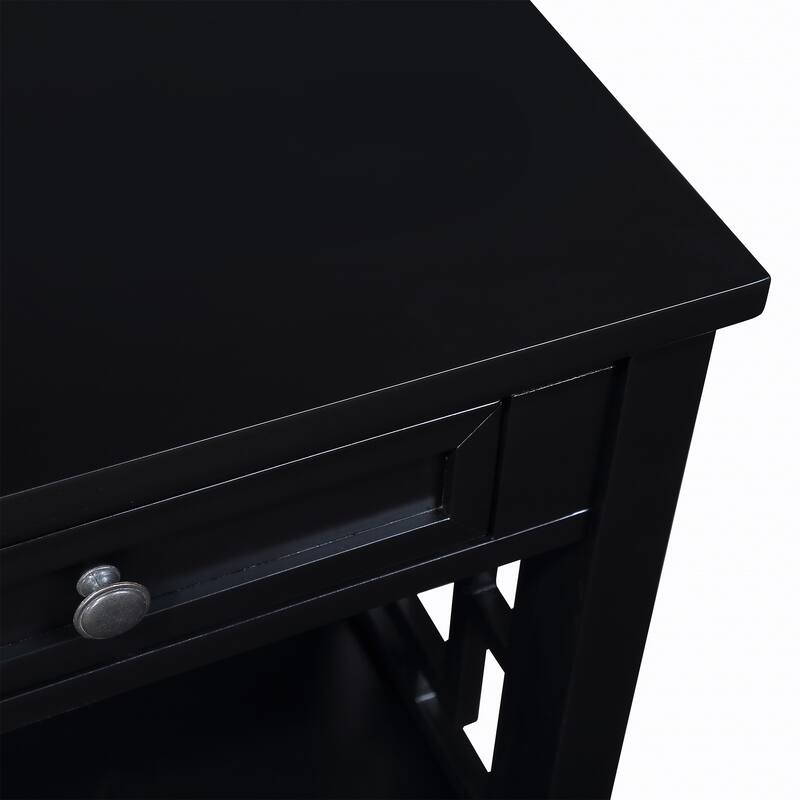 36-inch Modern Multifunctional Solid Pine Console Table